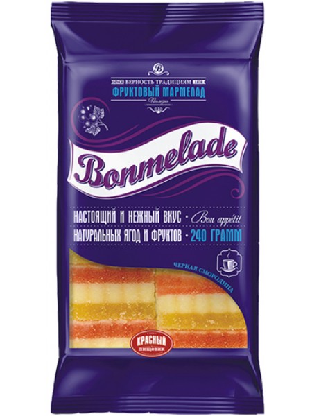 Мармелад фас. ТРЕХСЛОЙНЫЙ BONMELADE 240г*14 шт. Кр.Пищевик